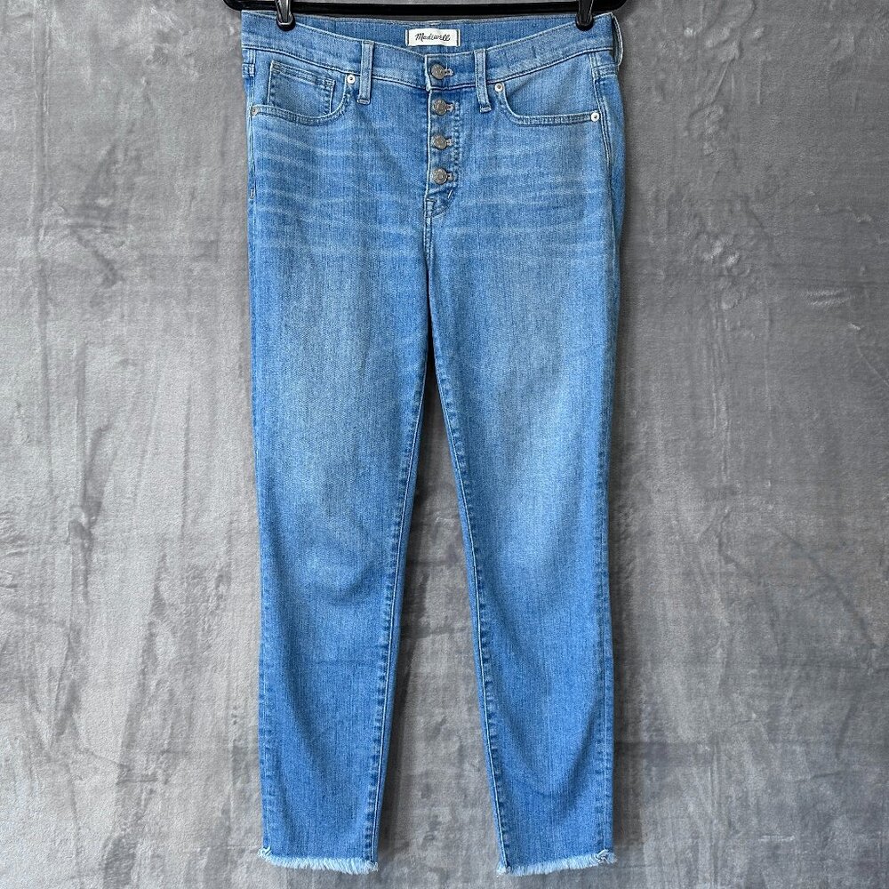 Madewell 9" High-Rise Skinny Crop Jeans Size 28 Button-Fly